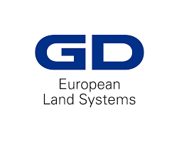 General Dynamics European Land Systems blue and white logo.