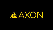 Axon black and gold logo.
