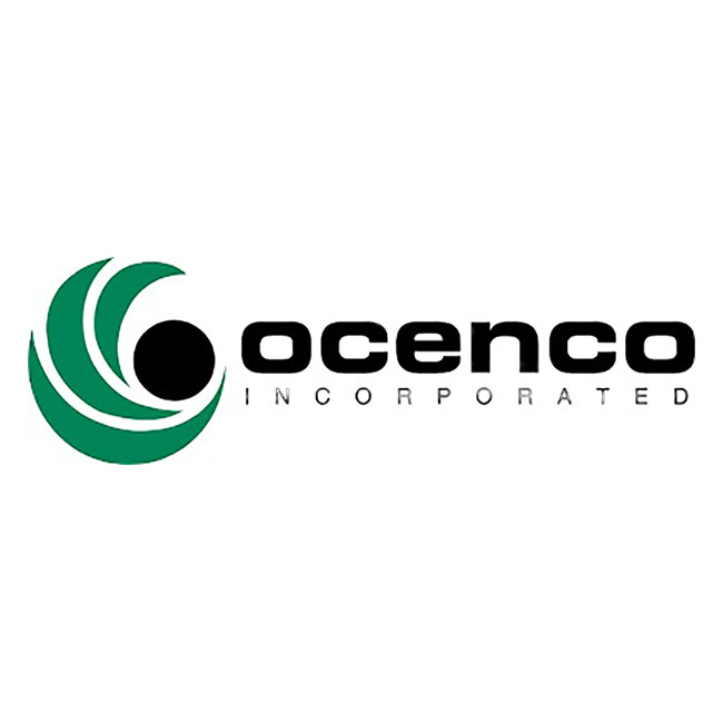 Green and black Ocenco Incorporated Logo